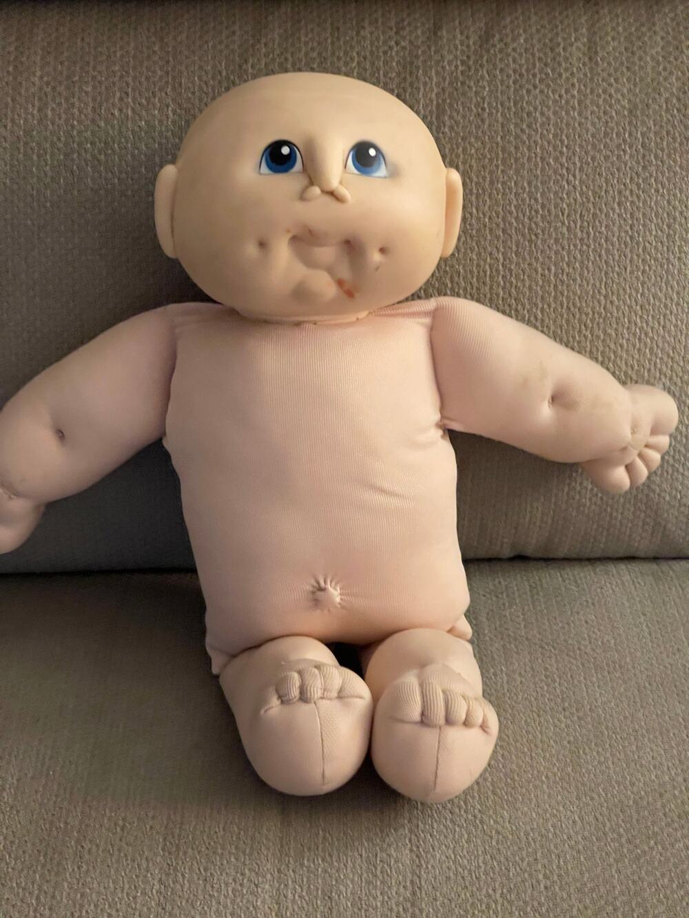 Coleco Wheat colored hair cabbage patch Boy doll cpk Soft Body Plastic Head